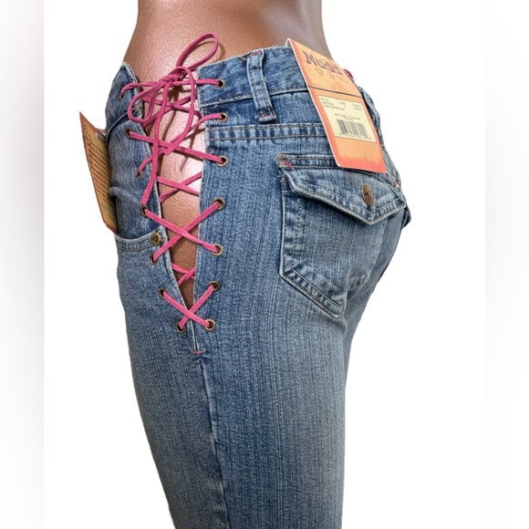 VTG Lace-Up Mudd Jeans Flares - Picture 2 of 12
